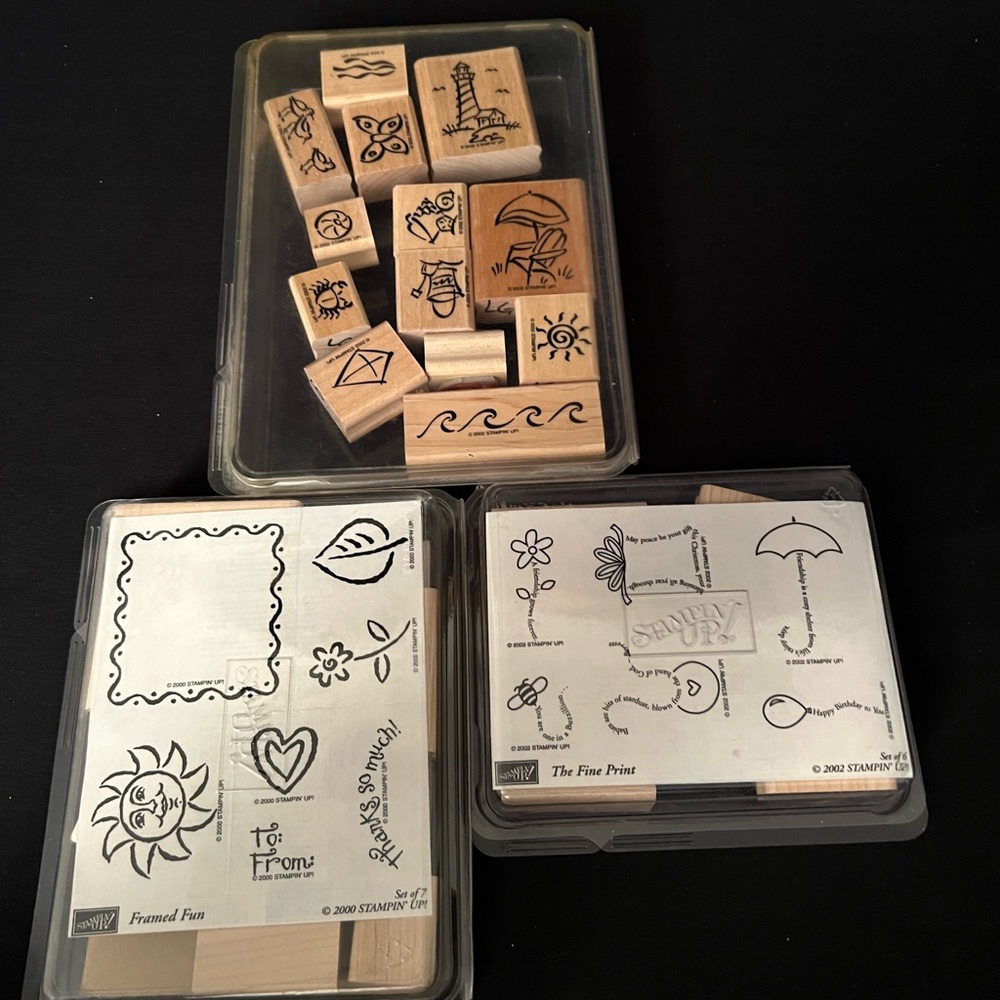 Stampin Up Lot of 3. Two new and one used. Spring and summer themed